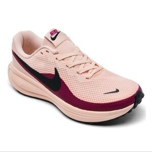 Nike Women's beach and maroon Athletic Shoes revolution 8 running sneakers